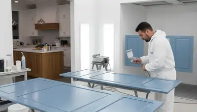 Cabinet painting service in Burlington, VT for durable kitchen cabinet refinishing and a fresh finish
