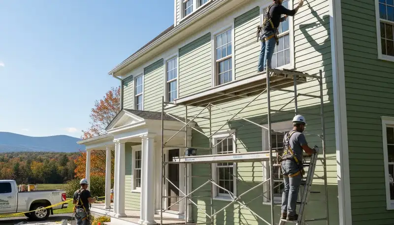 Painting contractors in Burlington, VT providing professional interior and exterior painting services