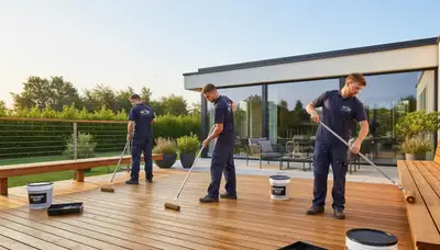 Professional deck painting in Burlington, VT for durable outdoor protection and curb appeal