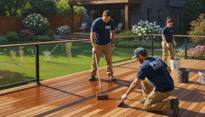 Deck staining service in Burlington, VT for durable protection against moisture and freeze-thaw damage