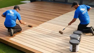 Deck staining service in Burlington, VT for durable protection against moisture and freeze-thaw damage