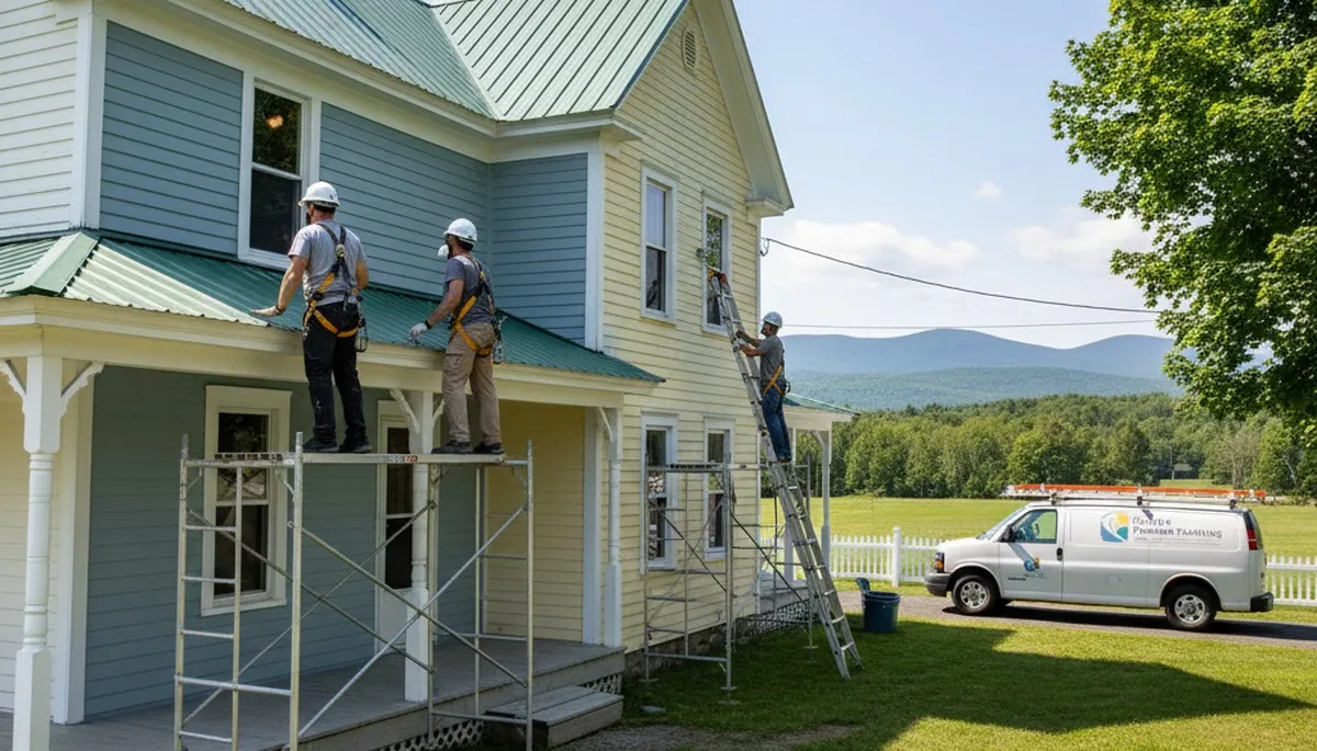 Painting contractor in Burlington, VT providing professional interior and exterior painting services
