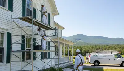 Painting contractor in Burlington, VT providing professional interior and exterior painting services