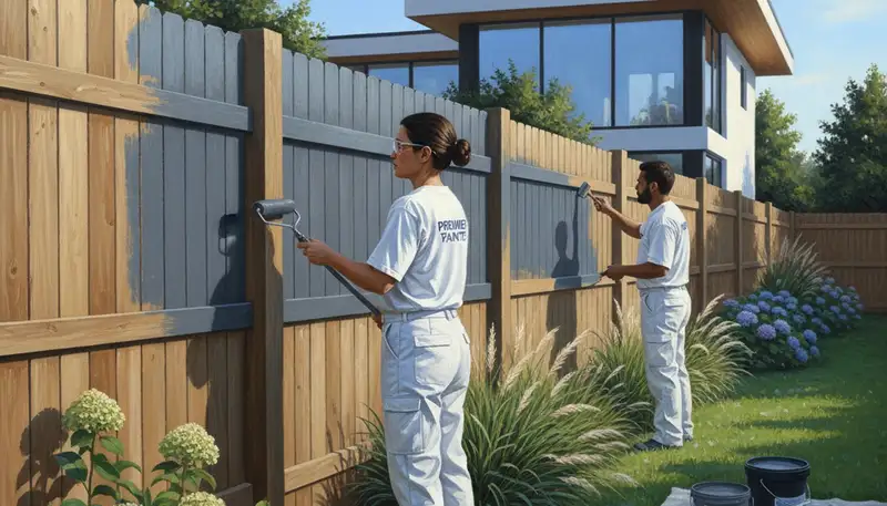 Fence painting in Burlington, VT to protect wood fences from weather and wear
