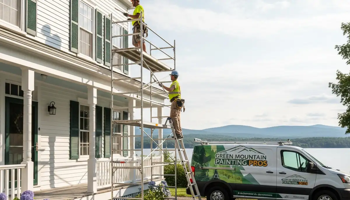 Painting contractor in Burlington, VT providing professional interior and exterior painting services