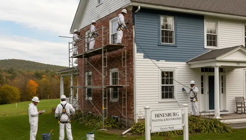 Professional painting contractor serving Burlington, VT for interior and exterior painting services