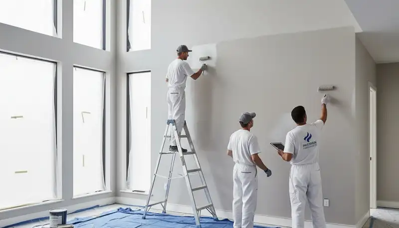 Interior house painting in Burlington, VT by Burlington Paint Pros for a clean, professional finish