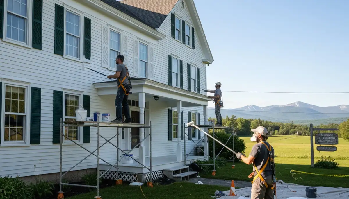 Painting contractor in Burlington, VT providing professional interior and exterior painting services