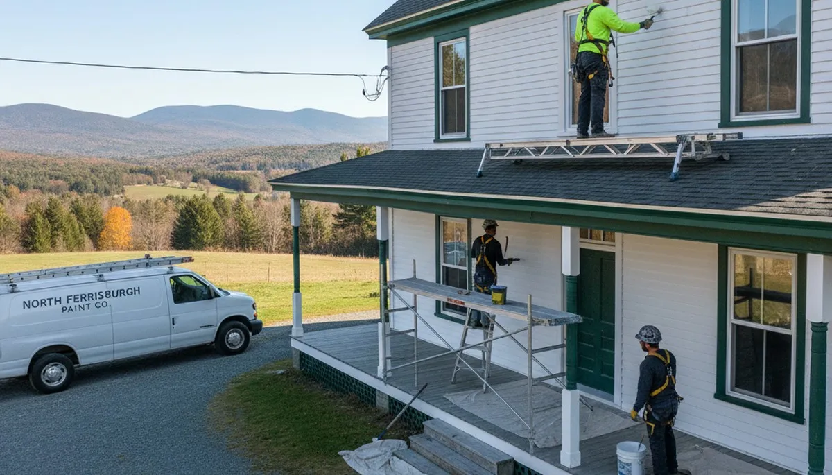 Professional painting contractor serving Burlington, VT for interior and exterior house painting