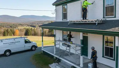 Professional painting contractor serving Burlington, VT for interior and exterior house painting