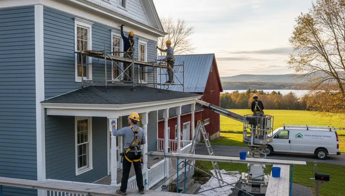 Professional painters providing interior and exterior painting services in Burlington, VT