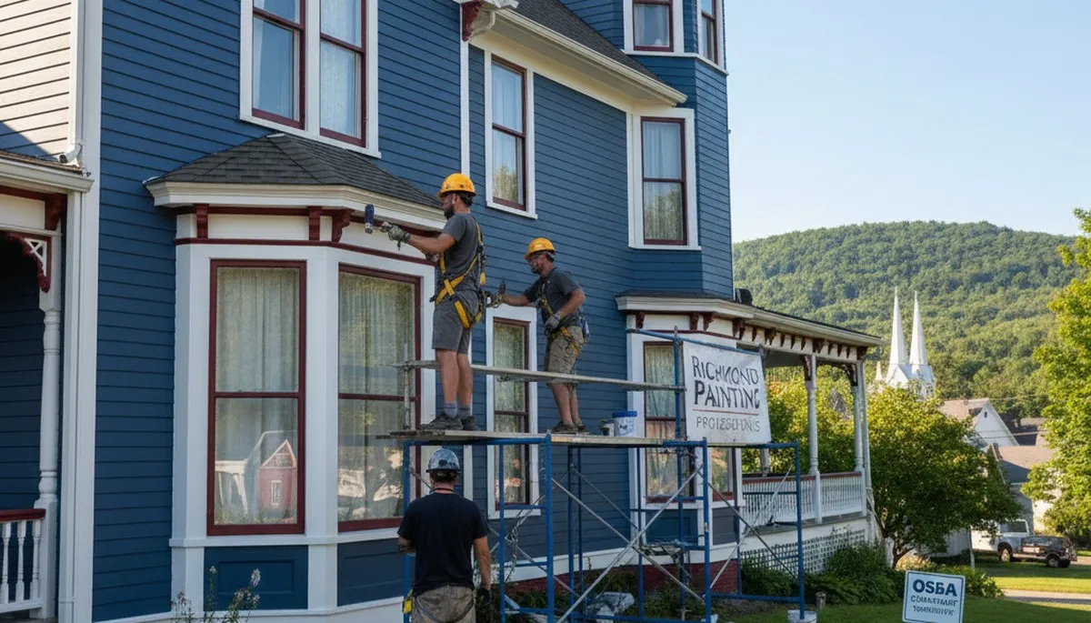 Professional painting contractor in Burlington, VT providing interior and exterior painting services
