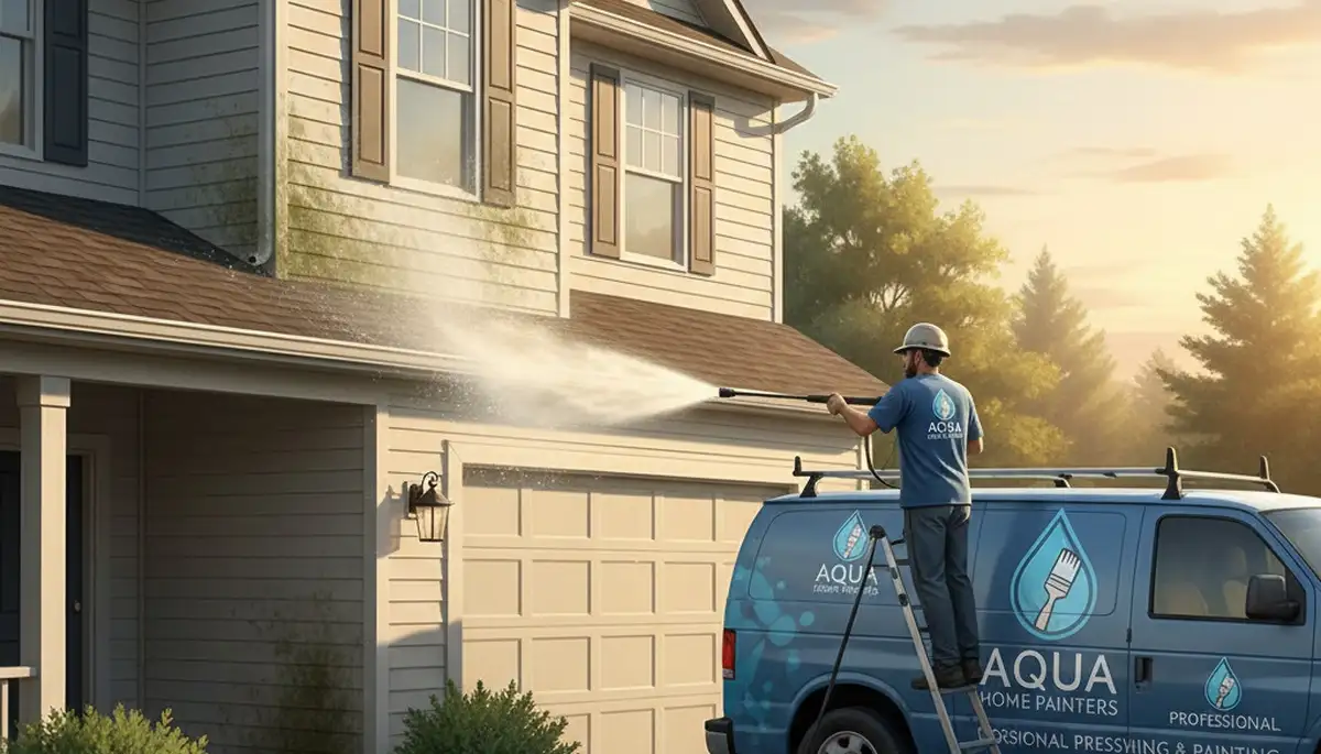 Vinyl siding pressure cleaning in Burlington, VT by Burlington Paint Pros